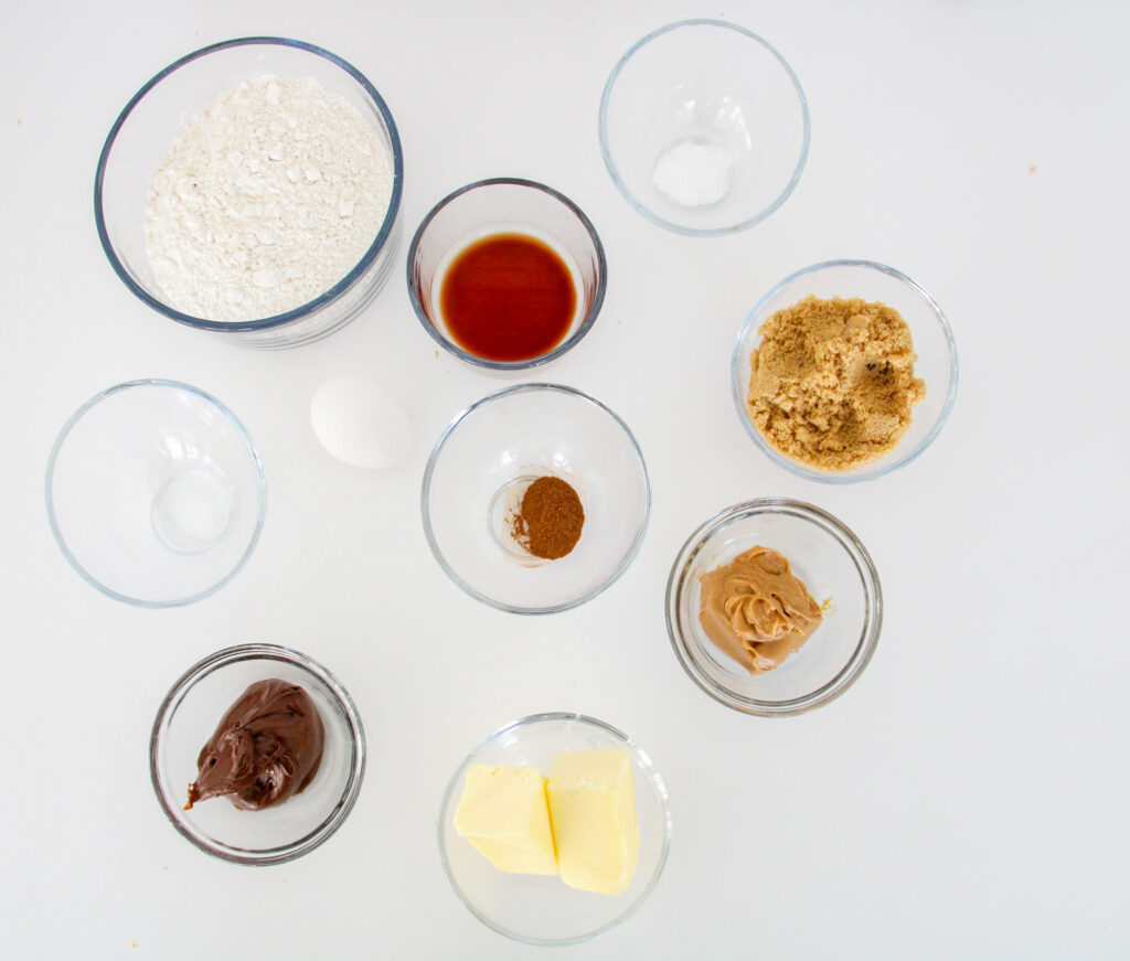glasses of measured ingredients