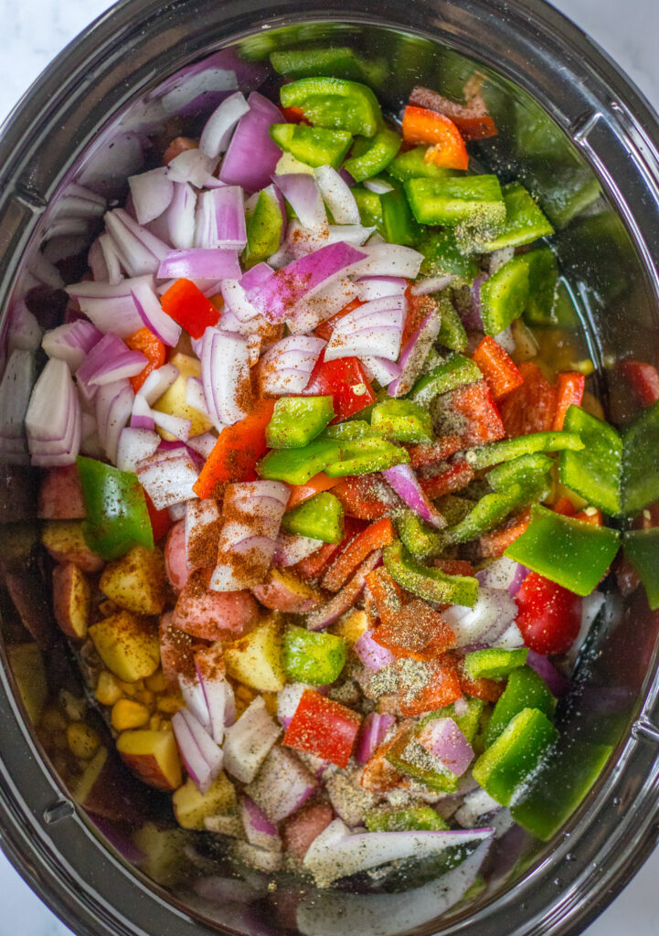 vegetables in container