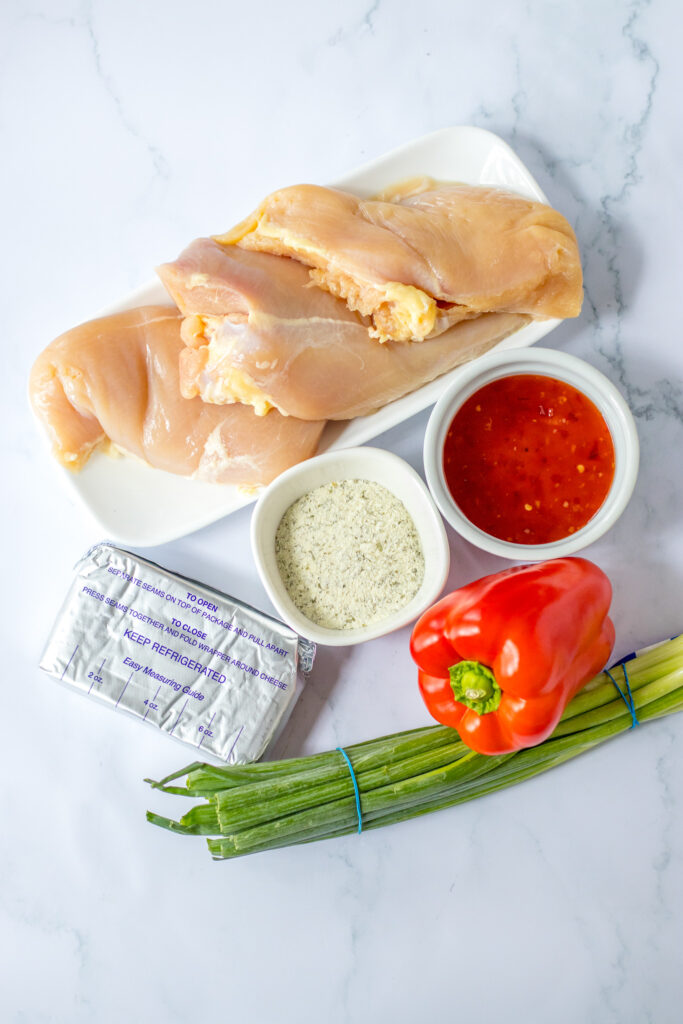 ingredients scattered on counter