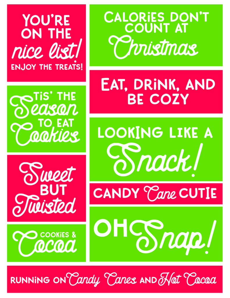 gift tags for Christmas mug gift and You've Been Mugged game