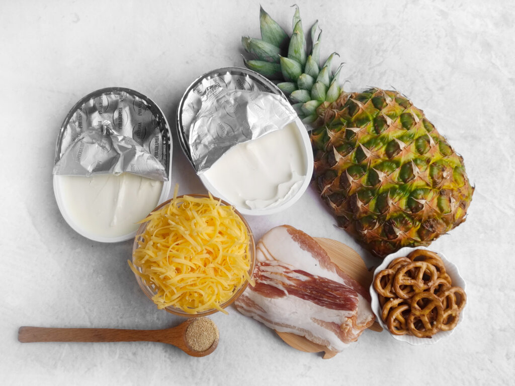ingredients on white counter