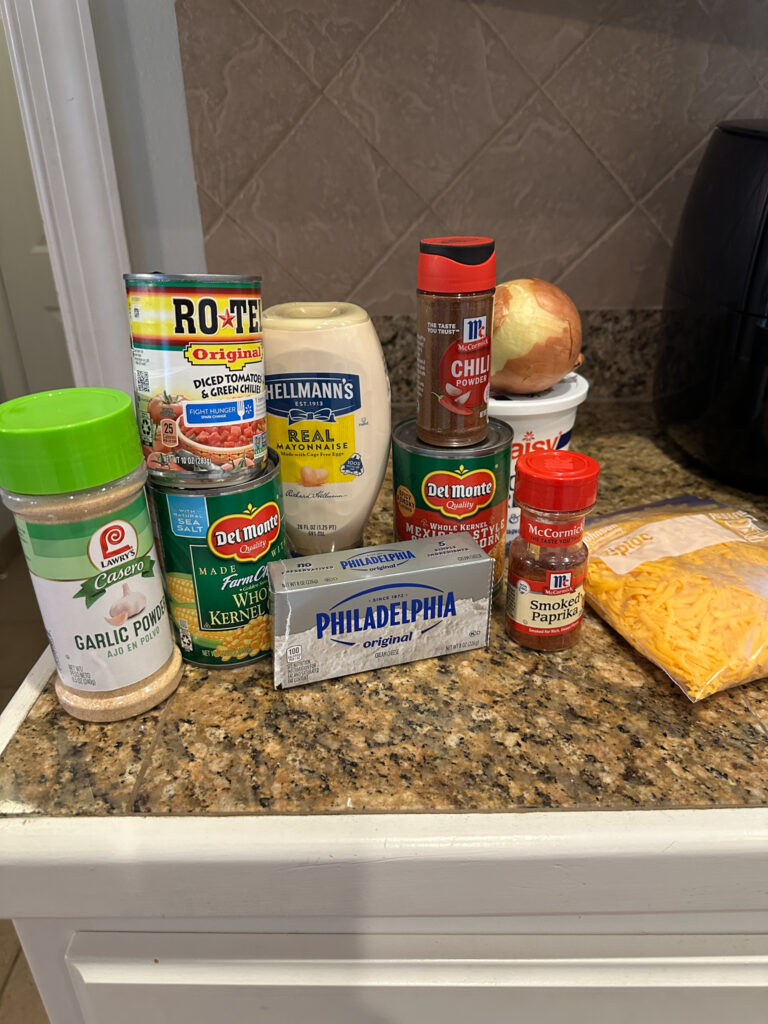 ingredients on counter