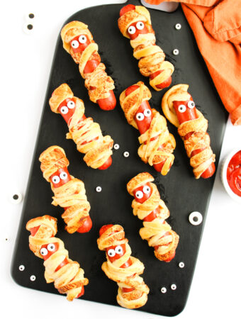 tray of mummies in a blanket