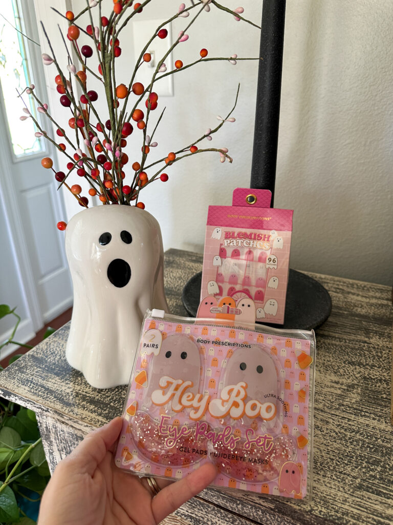 Bewitched Babes party theme with ghost spa products like ghost eye pads set and ghost blemish patches